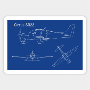 Cirrus SR22 - Airplane Blueprint - Apng Magnet